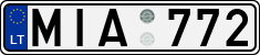 License plate of Lithuania, Cars