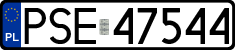 License plates of Poland, Regular car plates