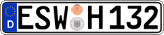 German license plate, Regular plates