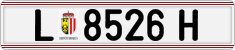 License plate of Austria, Regular plates