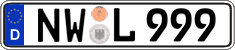 German license plate, Regular plates