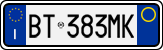 License plate of Italy, Cars (1994 year series)