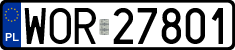 License plates of Poland, Regular car plates