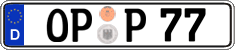German license plate, Regular plates