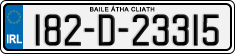 License plate of Ireland, Regular plates