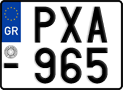 License plate of Greece, Motorcycles