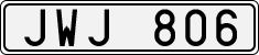 License plate of Sweden, Regular plates
