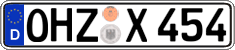 German license plate, Regular plates