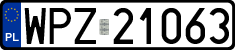License plates of Poland, Regular car plates