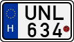 license plates of Hungary, Motorcycles (1990)