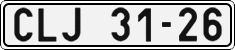 License plate of the Czech Republic, Cars (1960)