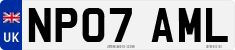 License plate of the United Kingdom, 2001 year system
