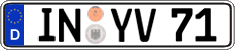 German license plate, Regular plates