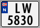 License plate of Norway, Trailers, motorcycles, special vehicles