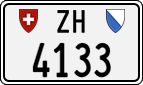License plate of Switzerland, Cars