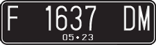 License plate of Indonesia, Regular plates