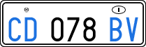 License plate of Italy, Diplomatic
