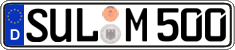 German license plate, Regular plates