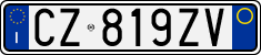 License plate of Italy, Cars (1994 year series)