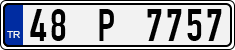 License plate of Turkey, Regular plates