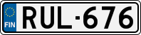 License plate of Finland, Cars