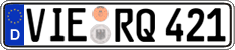 German license plate, Regular plates