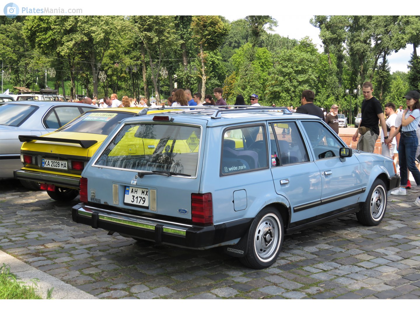 AH 3179 MX, Ford Escort 3rd gen Station Wagon (74; NA-market), facelift, 1985–1990