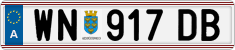 License plate of Austria, Regular plates
