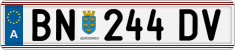 License plate of Austria, Regular plates