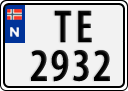 License plate of Norway, Trailers, motorcycles, special vehicles