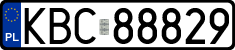 License plates of Poland, Regular car plates