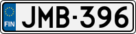 License plate of Finland, Cars