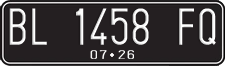 License plate of Indonesia, Regular plates