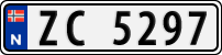 License plate of Norway, Trailers, motorcycles, special vehicles