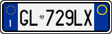 License plate of Italy, Cars (1994 year series)