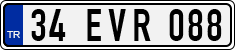 License plate of Turkey, Regular plates