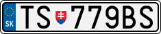 License plate of Slovakia, Cars