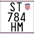 License plate of Croatia, Motorcycles