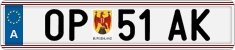 License plate of Austria, Regular plates