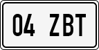 License plate of Estonia, Regular car plates (US-size)