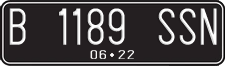 License plate of Indonesia, Regular plates