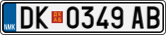 License plate of North Macedonia, Regular plates (2012)
