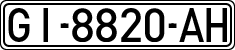 License plates of Spain, 1971 year series