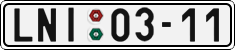 License plate of the Czech Republic, Cars (1960)