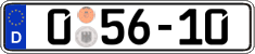 German license plate, Diplomatic