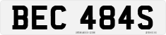 License plate of the United Kingdom, 1963 year system