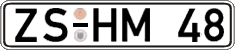 German license plate, Regular plates