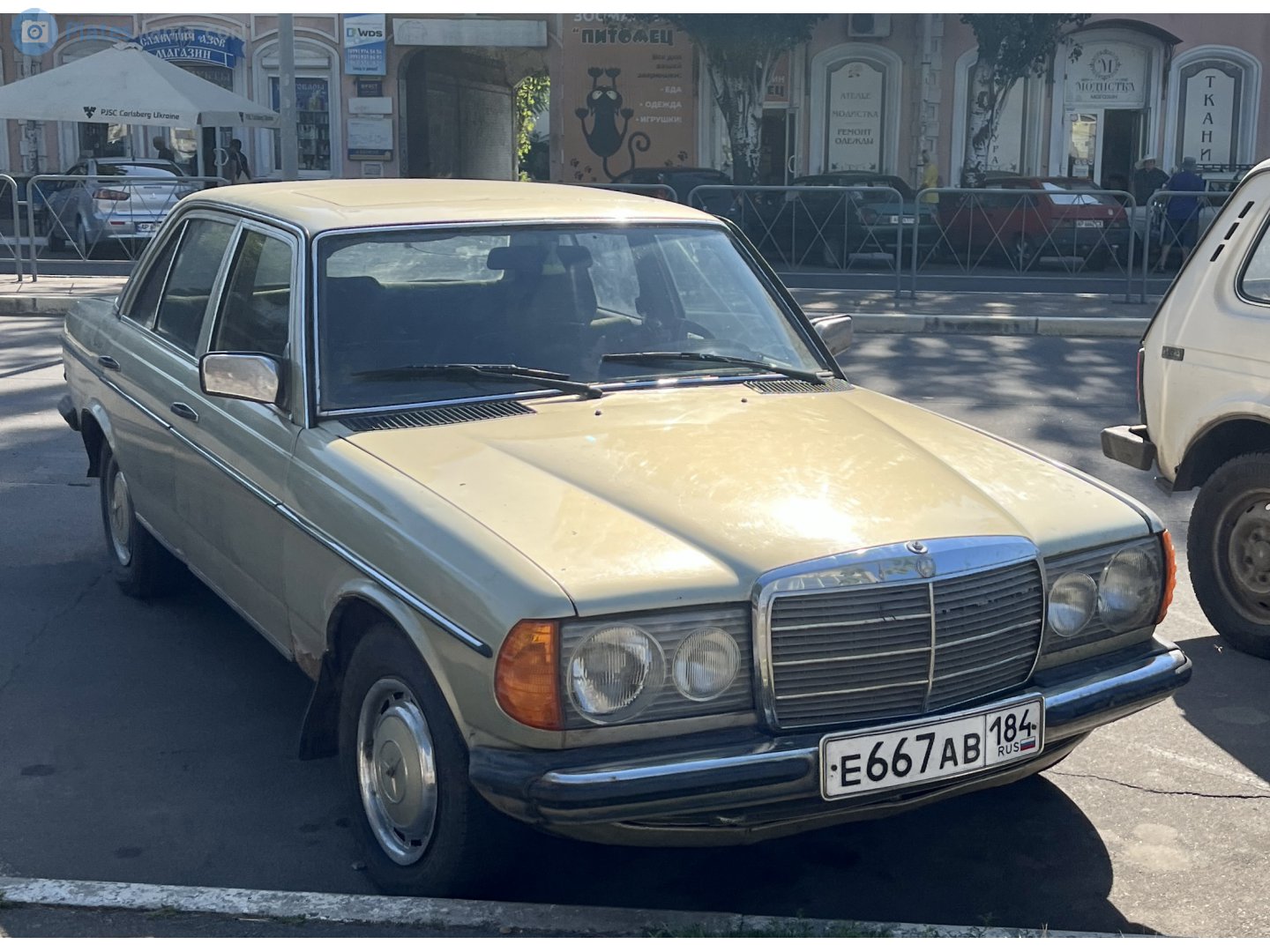 е 667 ав 184, Mercedes-Benz E-Klasse 200–300 Sedan (W123), 1975­–1986