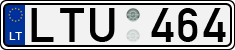 License plate of Lithuania, Cars