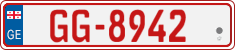 License plate of Georgia, Temporary